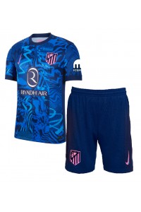 Fotbalové Dres Atletico Madrid Dětské Třetí Oblečení 2024-25 Krátký Rukáv (+ trenýrky)